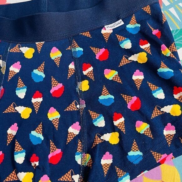 NWOT Happy Socks Men’s Ice Cream Trunks Boxers Small - Picture 4 of 8